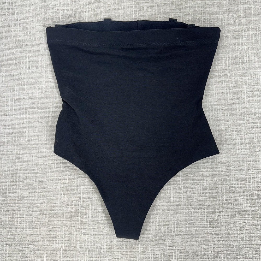 Honeylove Shapewear Thong Womens Size M‎ Black High Waist Sculpting Slimming